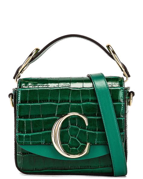 chloe c mini bag green|chloe small crossbody bag.